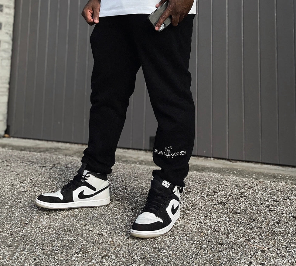 MILES ALEXANDER SWEATPANTS - BLACK